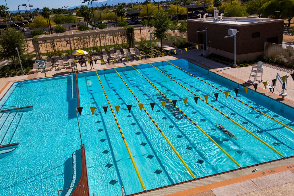 ASU Phoenix campus swimming pool