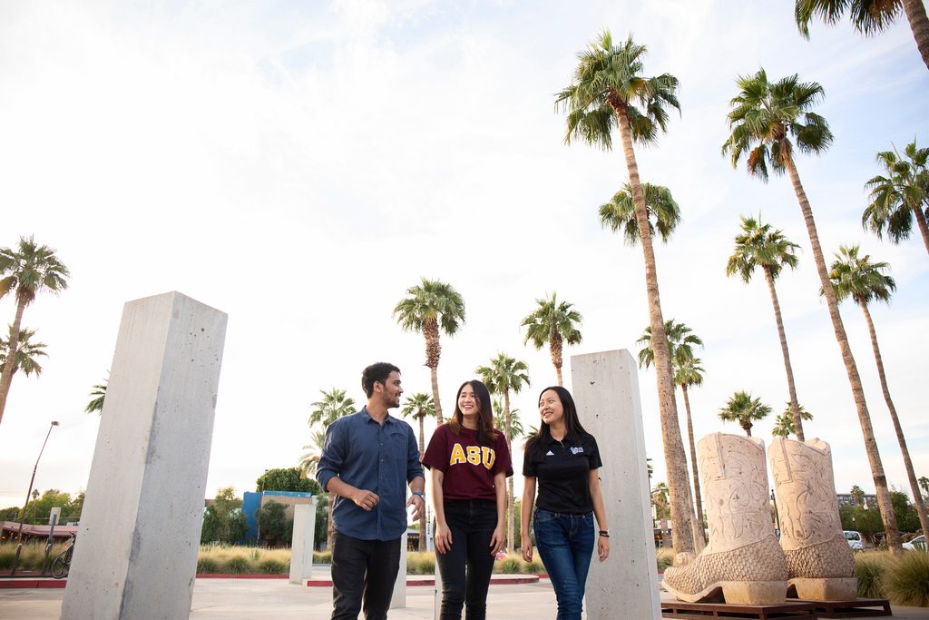 ASU Phoenix's International students socialising