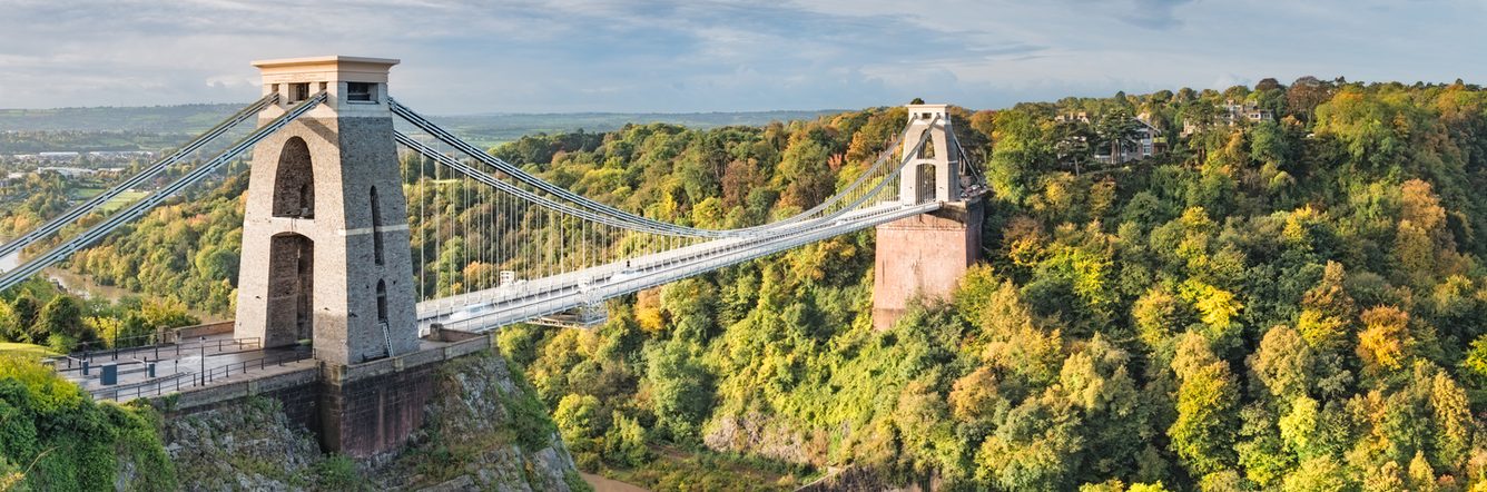 Clifton suspension bridge crossing the Avon Gorge in Bristol