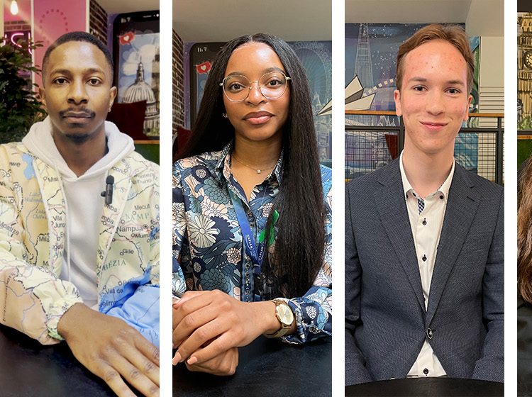 Headshots of multiple students