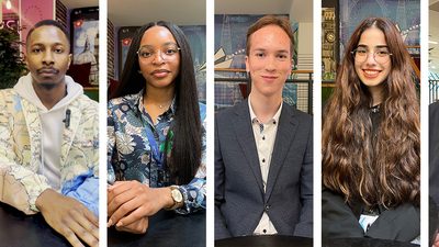 Headshots of multiple students
