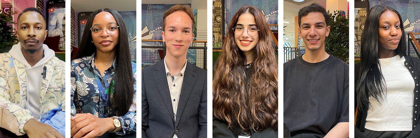 Headshots of multiple students