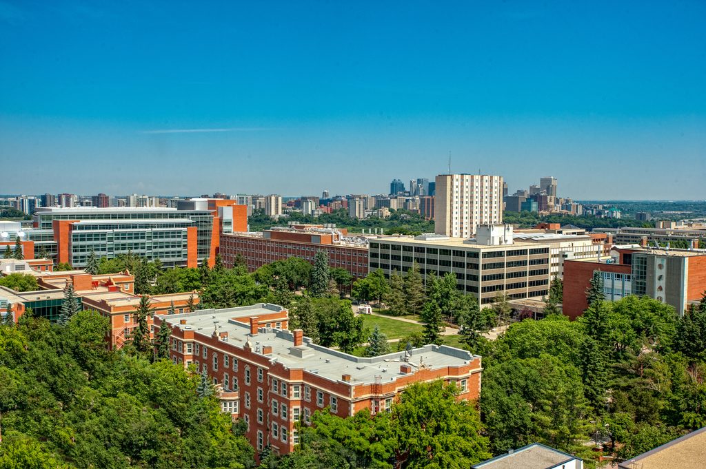 Aerial view of University of Alberta North campus