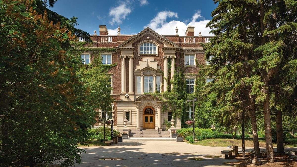 View of the University of Alberta main campus building