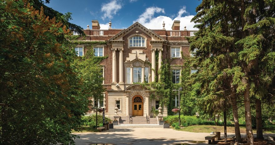 View of the University of Alberta main campus building