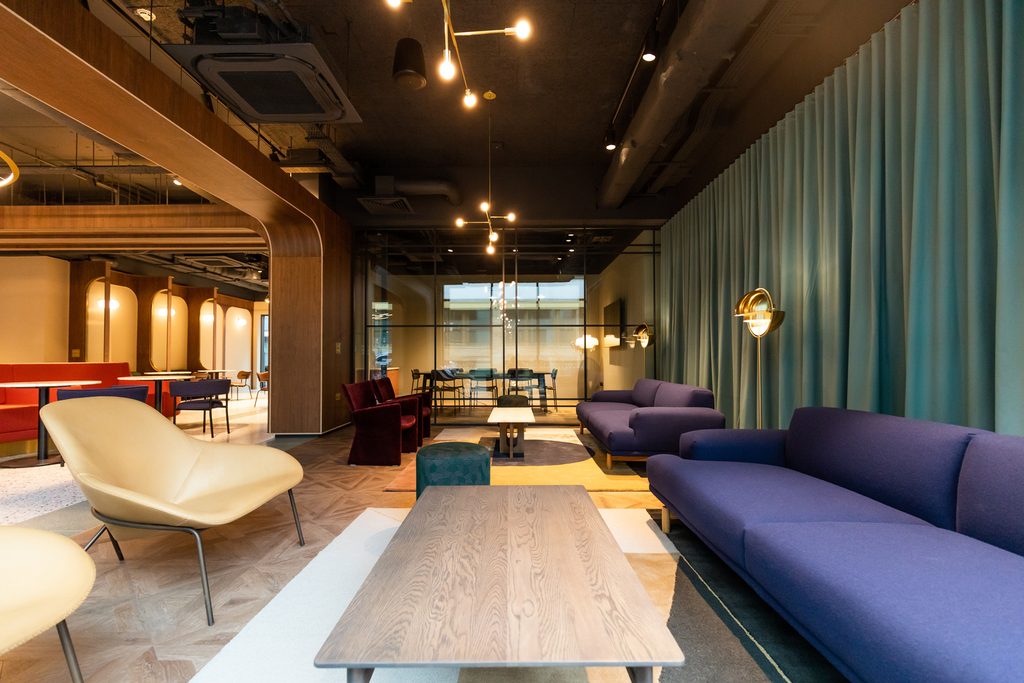 Common seating area at Chapter old street