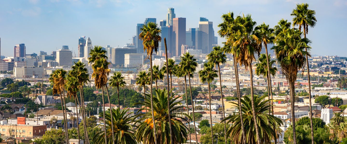 Downtown Los Angeles at a sunny day