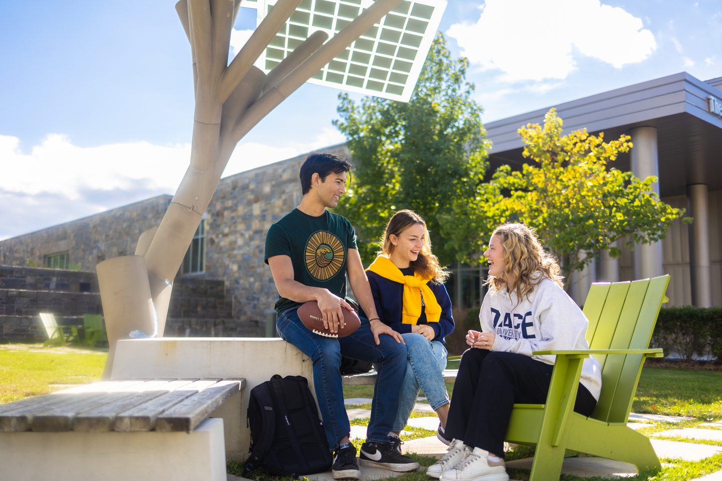 Students chatting in campus