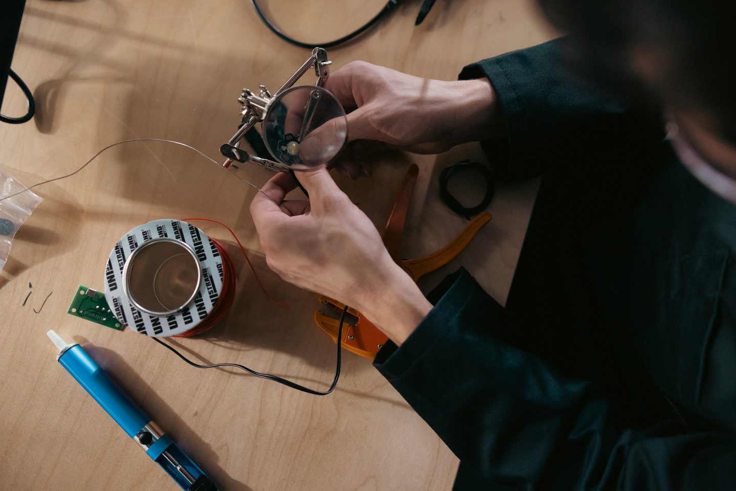 A student working on a project in TEDI-London