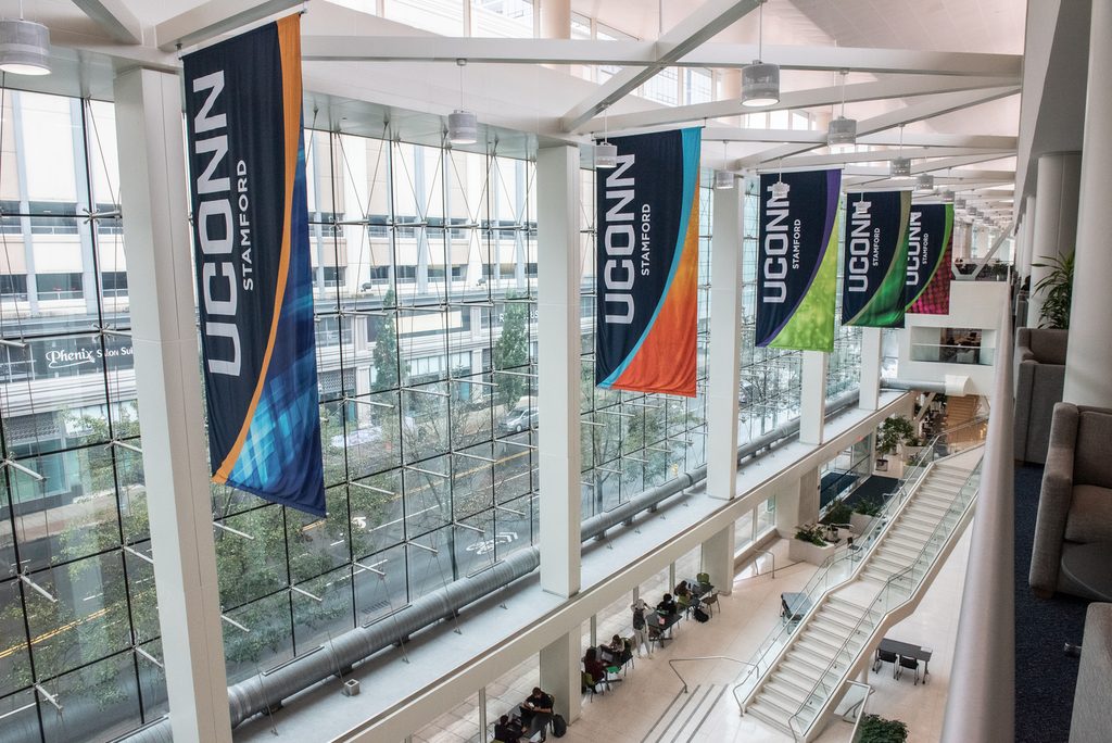 Inside view of the University of Connecticut Stamford building