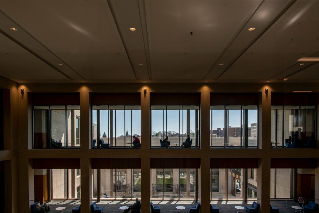 View from inside the newly revitalized Downtown Hartford Campus
