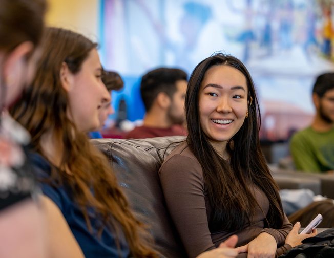 ASU Tempe campus students socialising