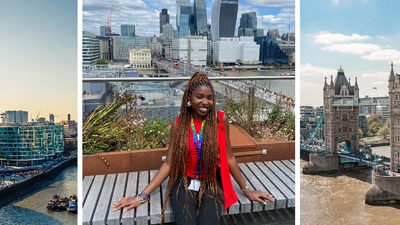 Eniola during her internship at Kaplan