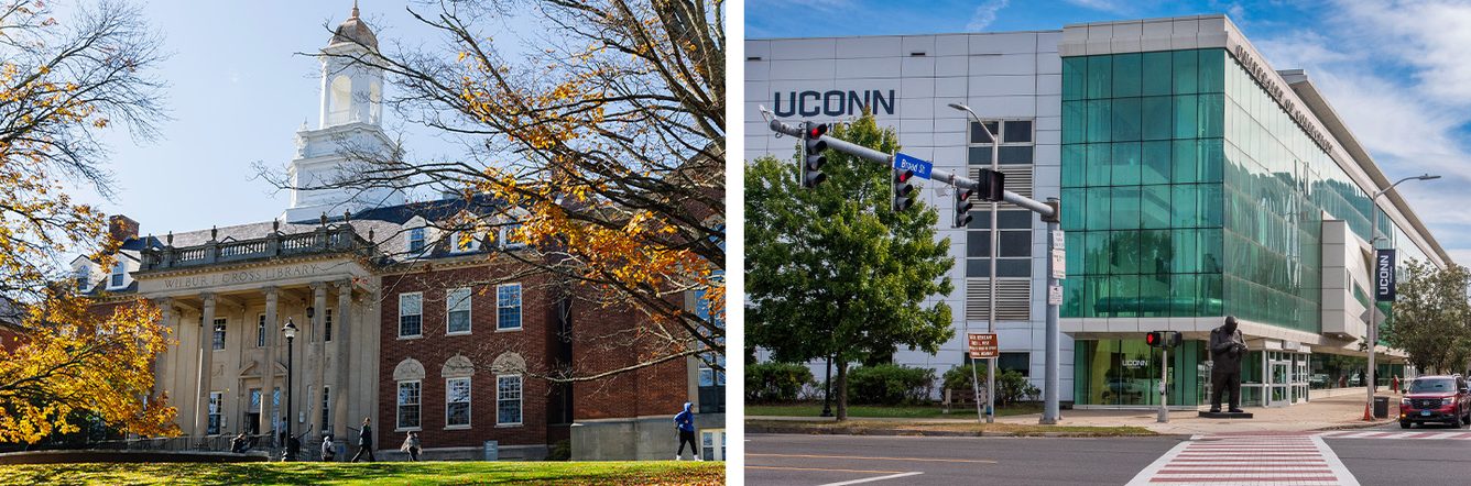 UConn Campuses Storrs and Stamford