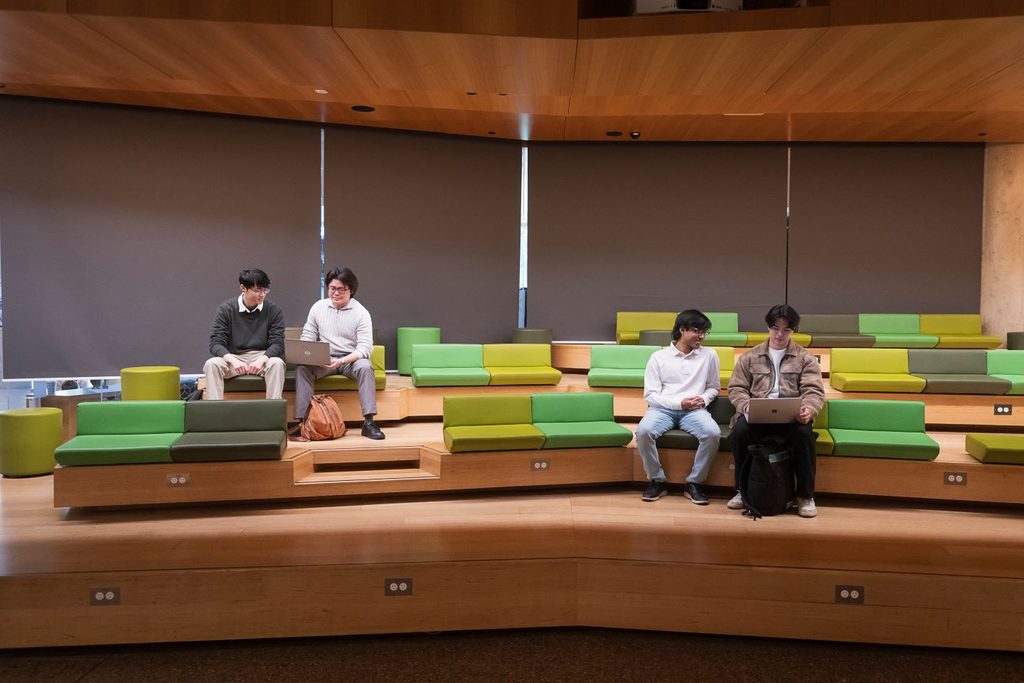 Students on their laptop